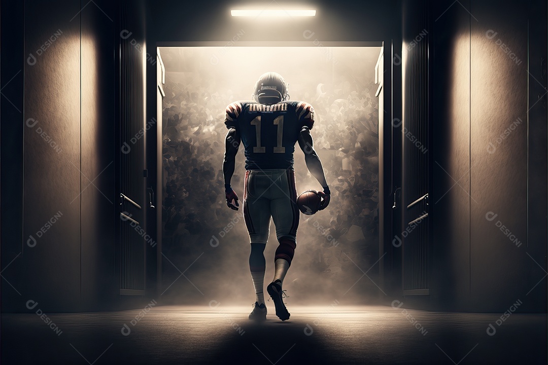 Pôster e papel de parede com tema de futebol americano para o Super Bowl