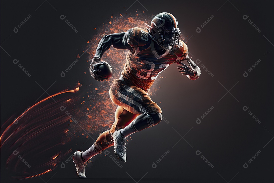 Pôster e papel de parede com tema de futebol americano para o Super Bowl