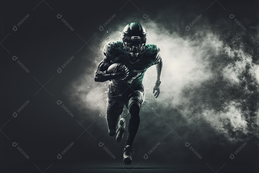 Pôster e papel de parede com tema de futebol americano para o Super Bowl