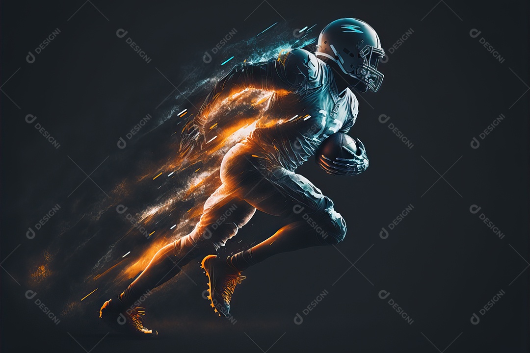 Pôster e papel de parede com tema de futebol americano para o Super Bowl