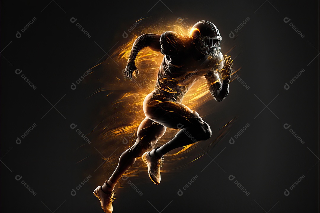 Pôster e papel de parede com tema de futebol americano para o Super Bowl