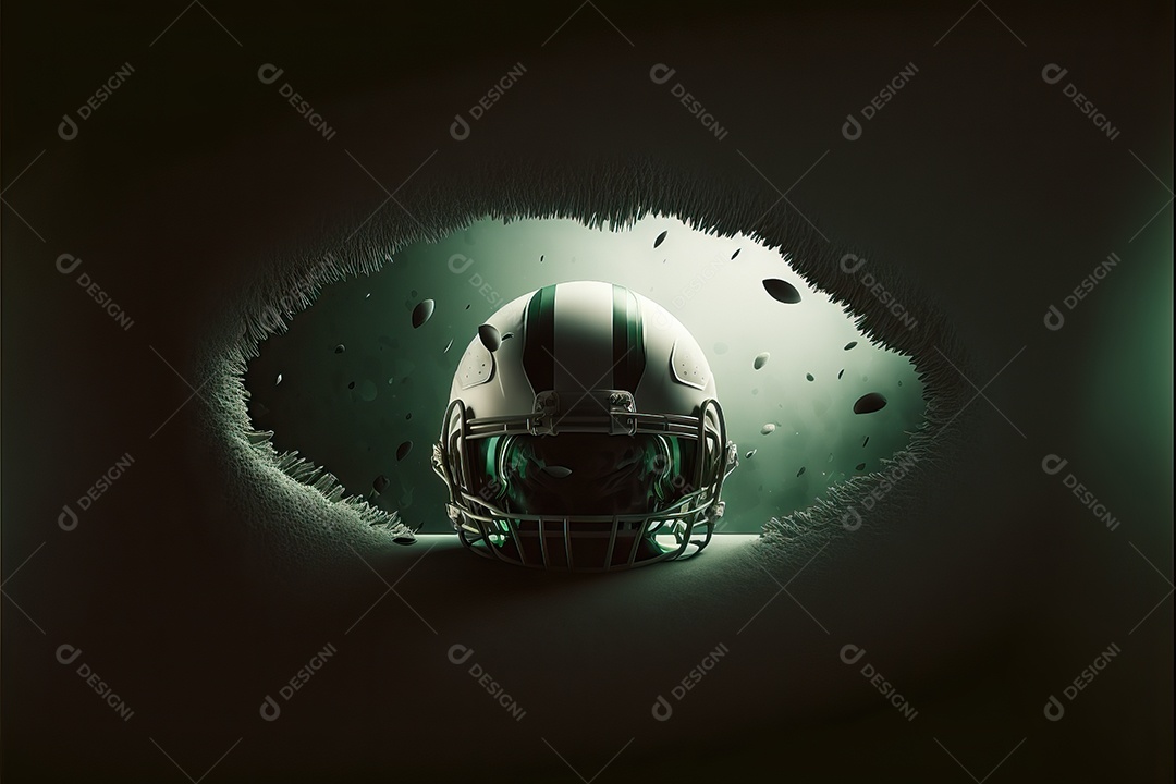 Pôster e papel de parede com tema de futebol americano para o Super Bowl