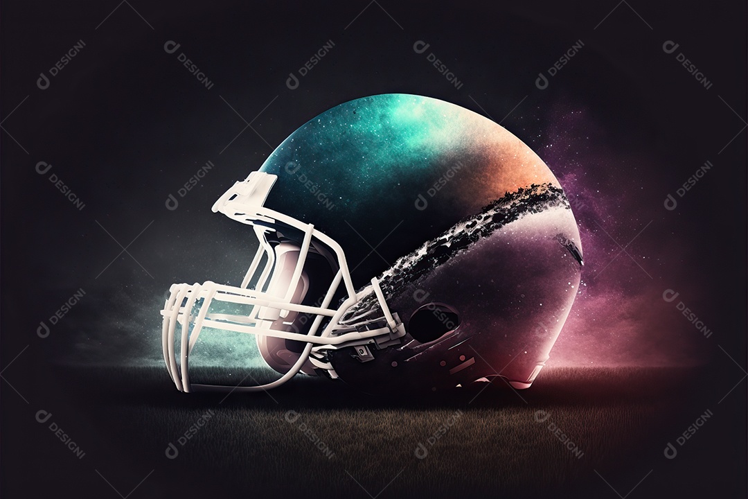 Pôster e papel de parede com tema de futebol americano para o Super Bowl