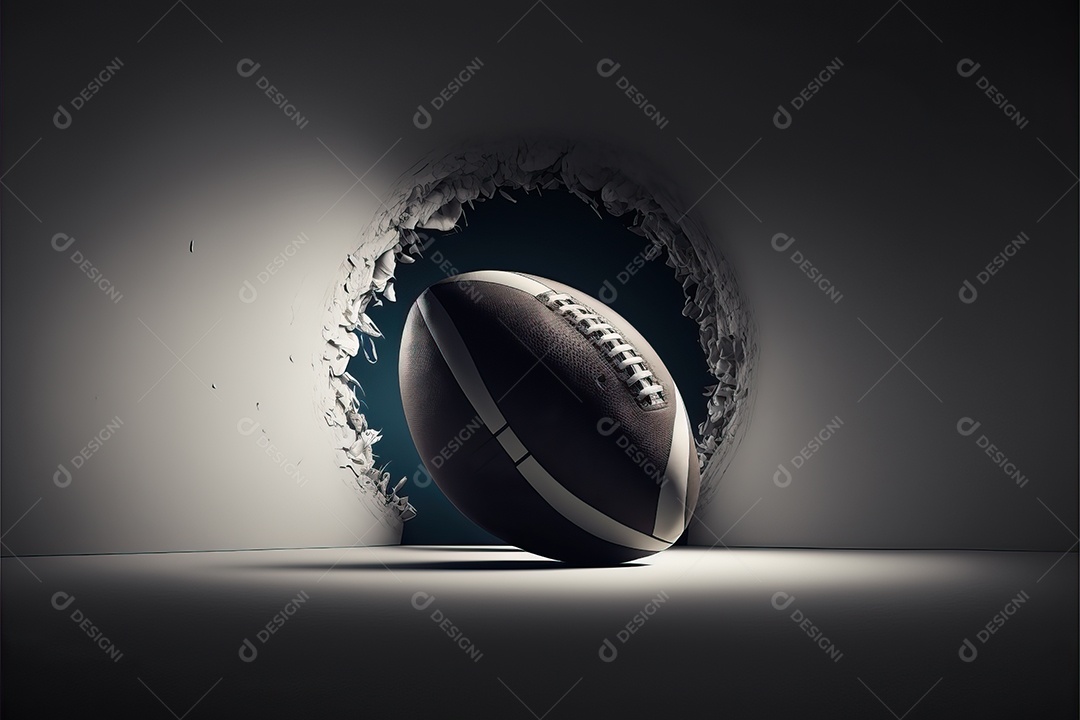 Pôster e papel de parede com tema de futebol americano para o Super Bowl