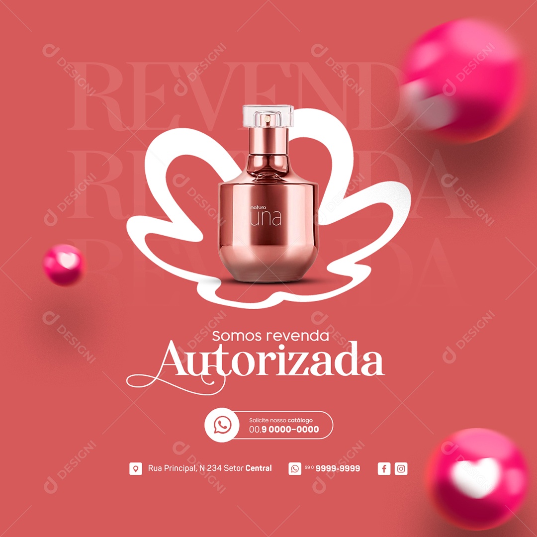 Somos Revenda Autorizada Natura Social Media PSD Editável