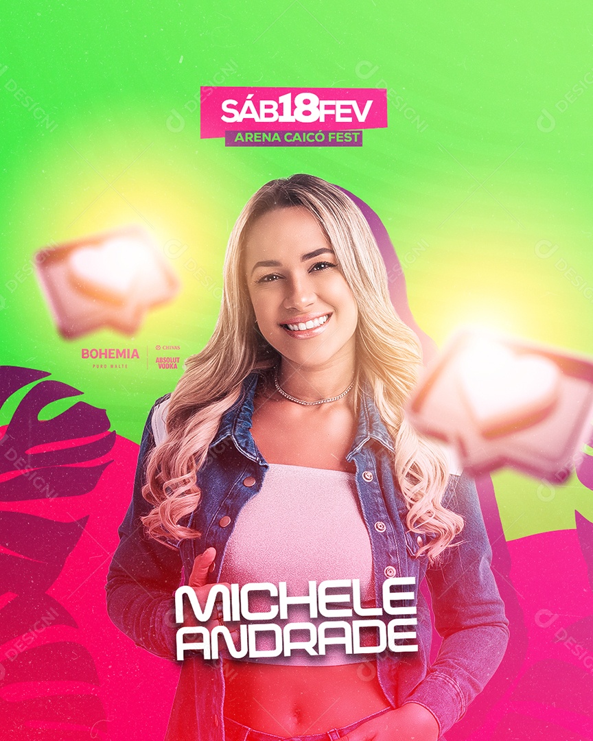 Michele Andrade Flyer Social Media PSD Editável