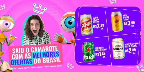 Banner Saiu o Camarote Com as Melhores Ofertas do Brasil Social Media PSD Editável