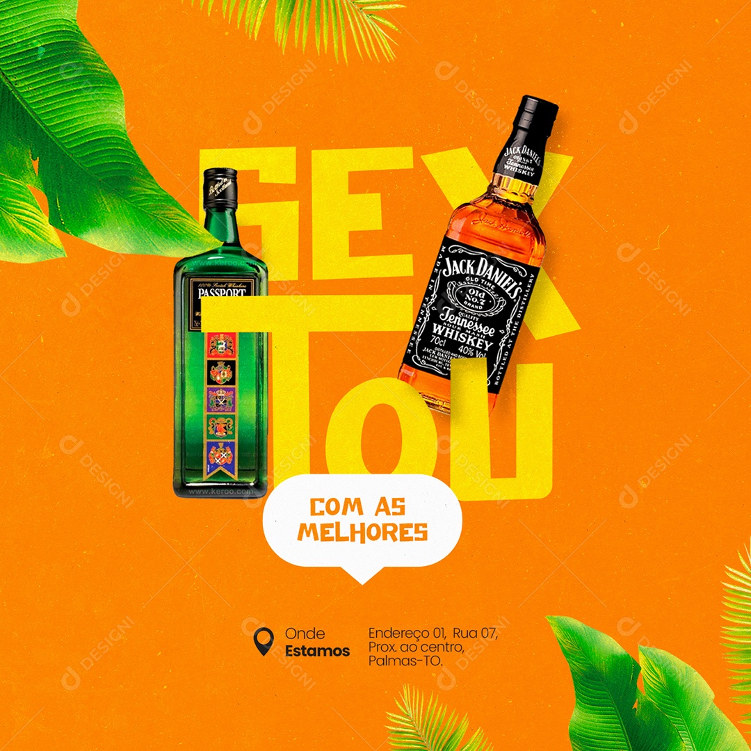 Sextou Com as Melhores Passaport Social Media PSD Editável