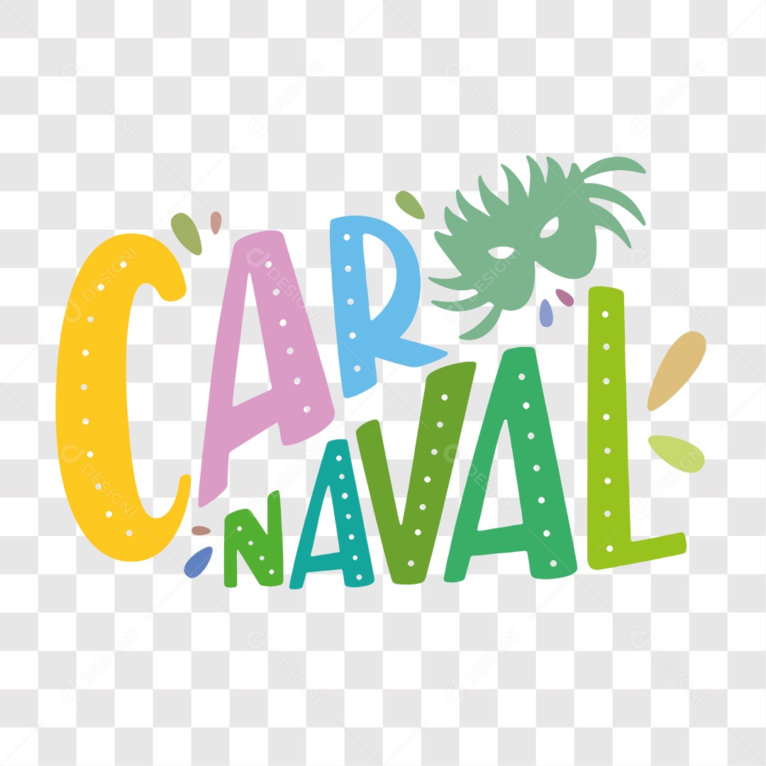 Lettering Carnaval EPS + PNG