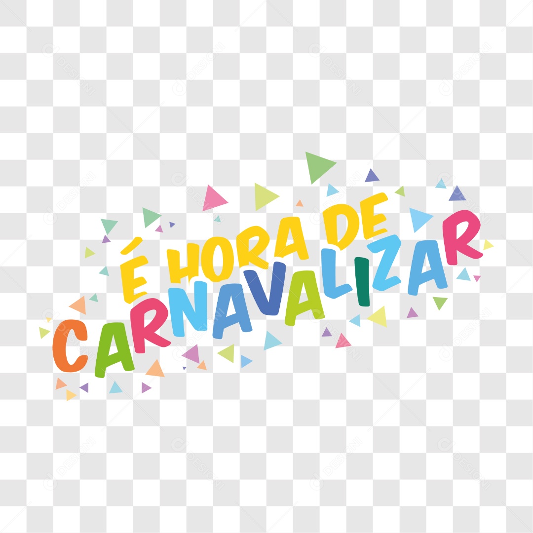 Lettering è Hora De Carnavalizar EPS + PNG