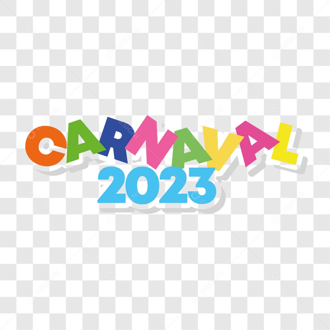 Lettering Carnaval 2023 EPS + PNG