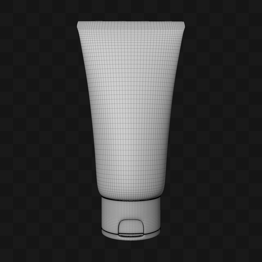 Bisnaga de Creme - Modelo 3D