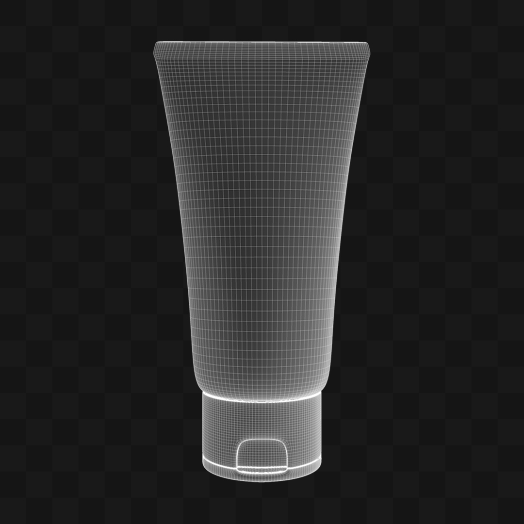 Bisnaga de Creme - Modelo 3D