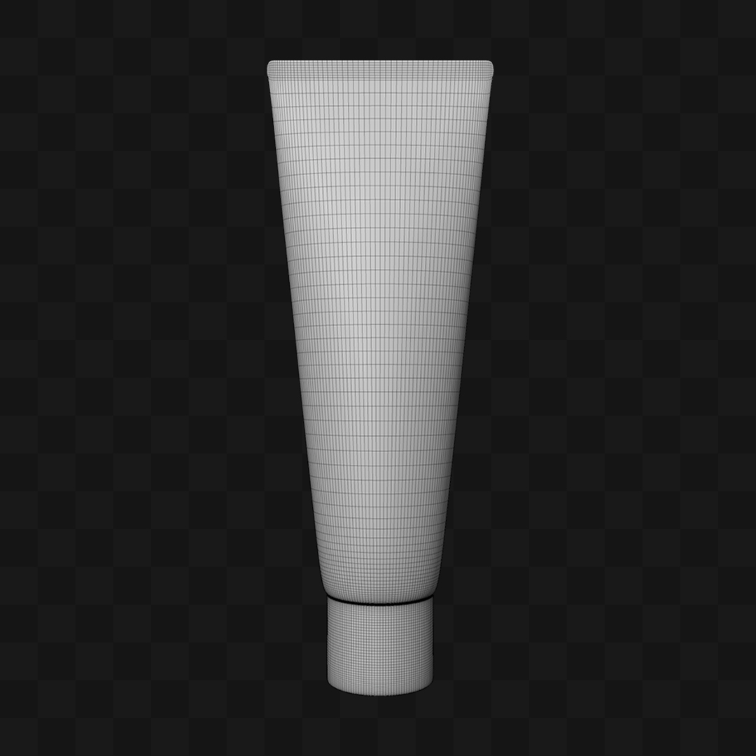 Bisnaga de Creme - Modelo 3D