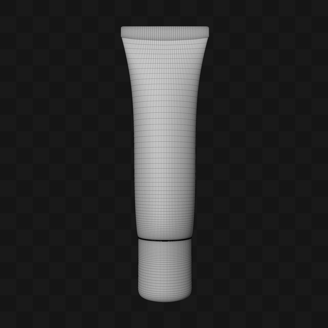 Bisnaga de Creme - Modelo 3D