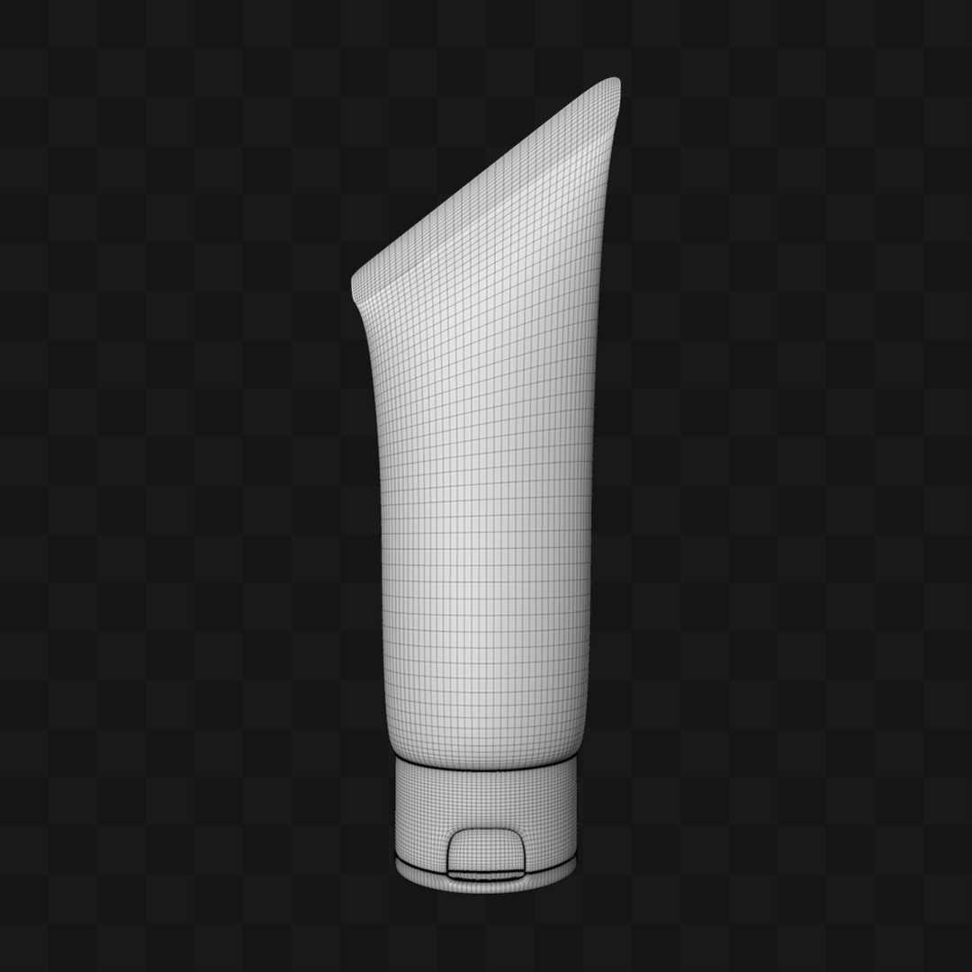 Bisnaga de Creme - Modelo 3D