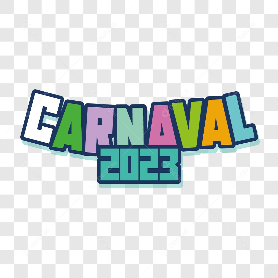 Lettering Carnaval 2023 EPS + PNG