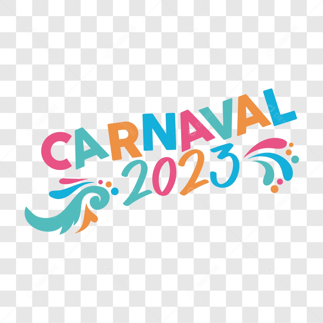 Lettering Carnaval 2023 EPS + PNG