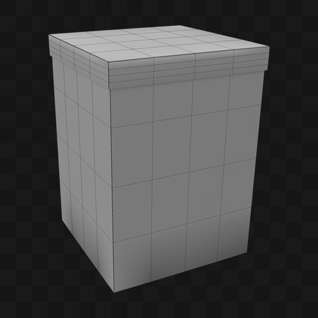 Caixa Quadrada Para Presente - Modelo 3D