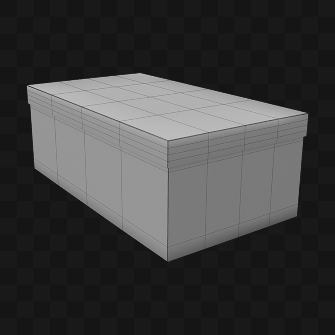 Caixa Quadrada Para Presente - Modelo 3D