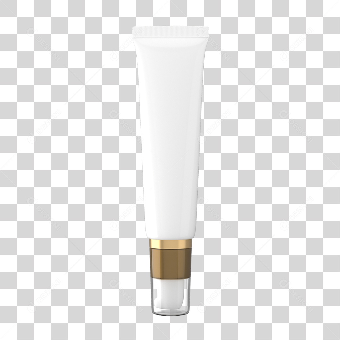 Objeto 3D Cosméticos Cuidado Beleza para Composição PNG Transparente