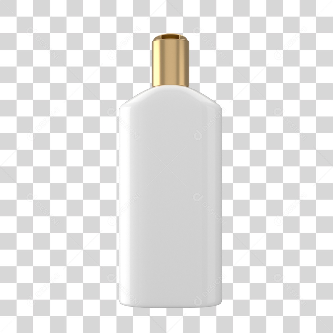 Objeto 3D Cosméticos Cuidado Beleza para Composição PNG Transparente