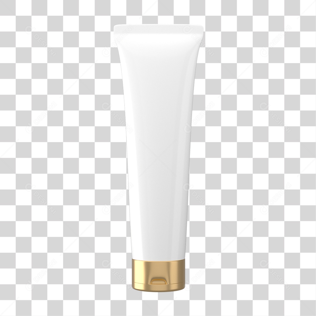 Objeto 3D Cosméticos Cuidado Beleza para Composição PNG Transparente