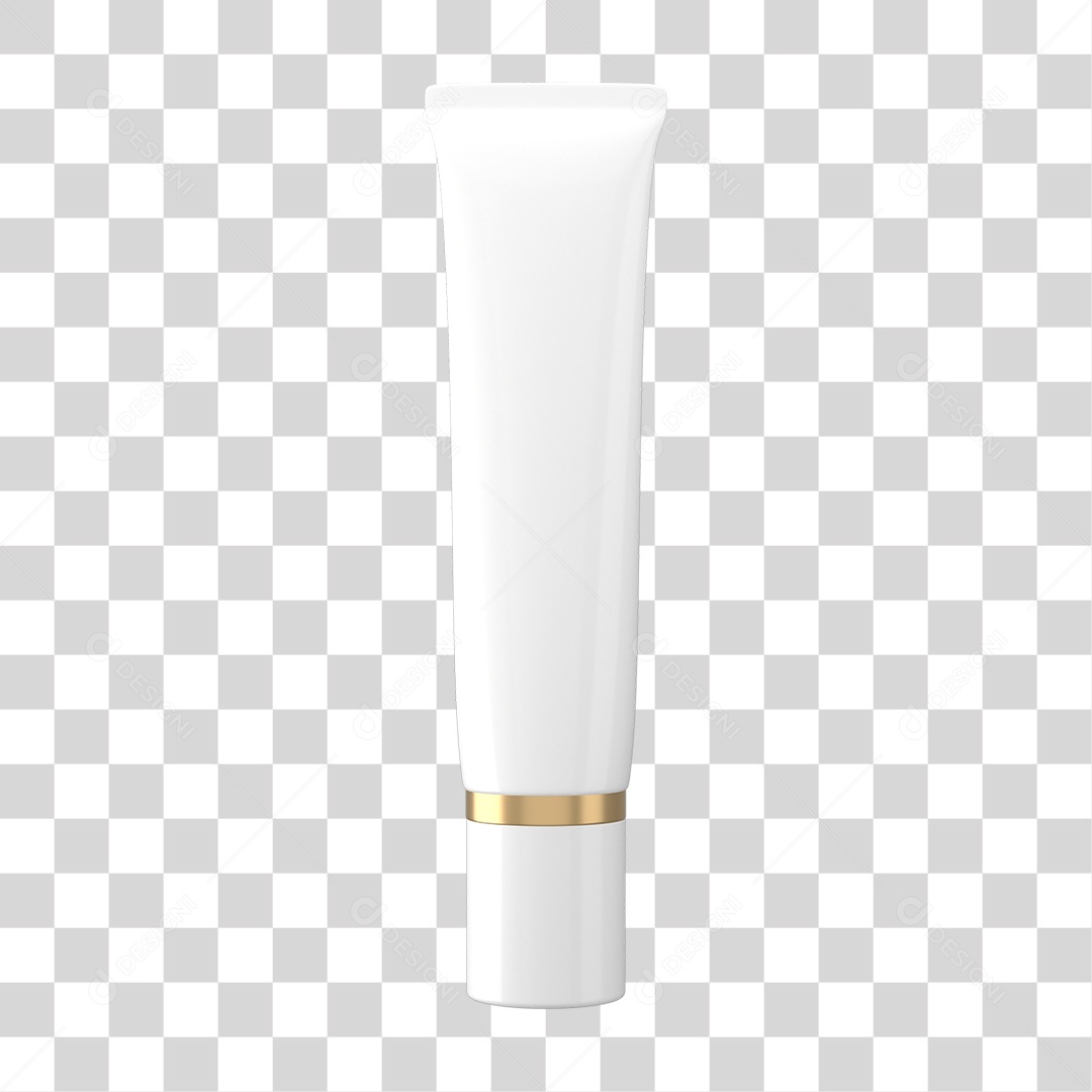 Objeto 3D Cosméticos Cuidado Beleza para Composição PNG Transparente