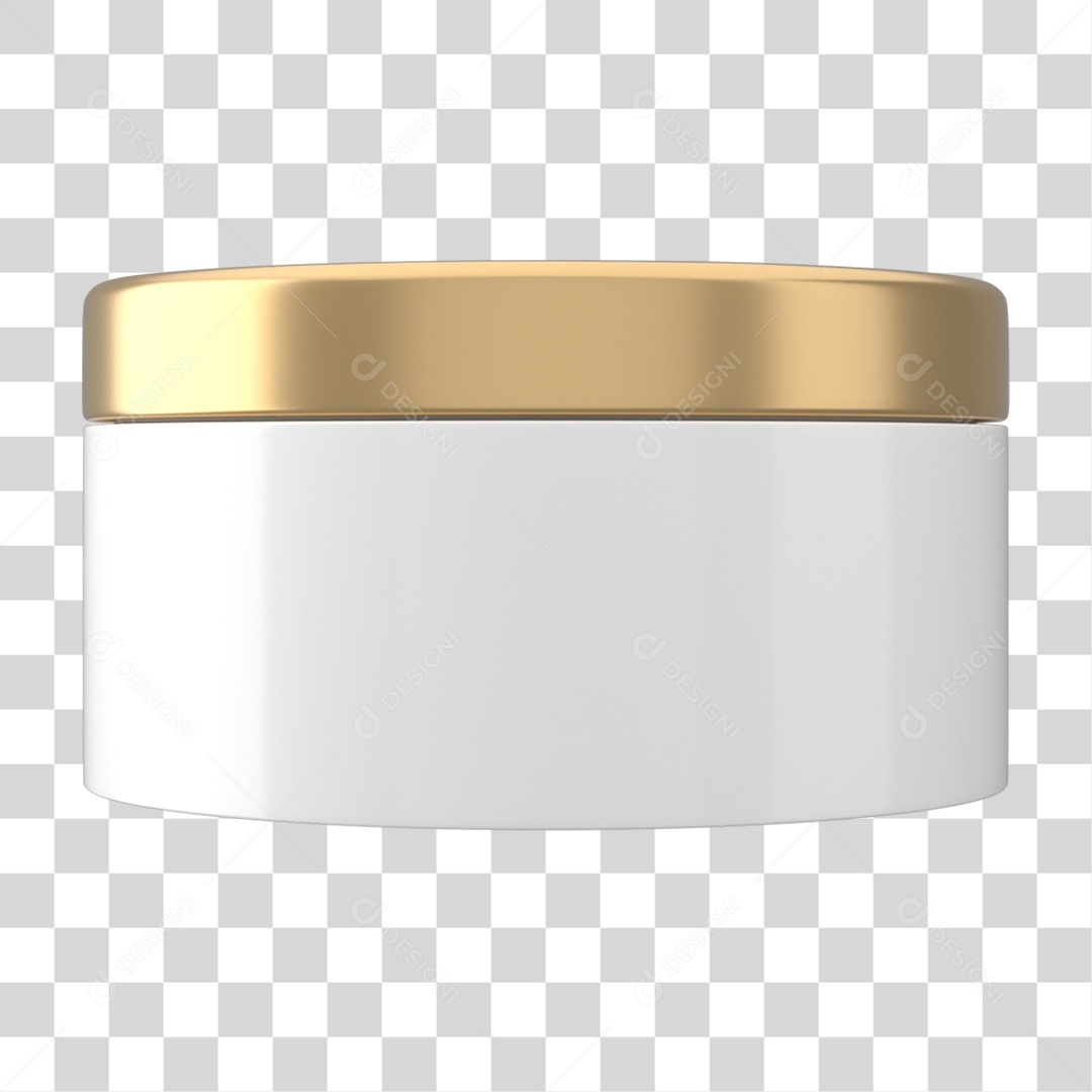 Objeto 3D Cosméticos Cuidado Beleza para Composição PNG Transparente