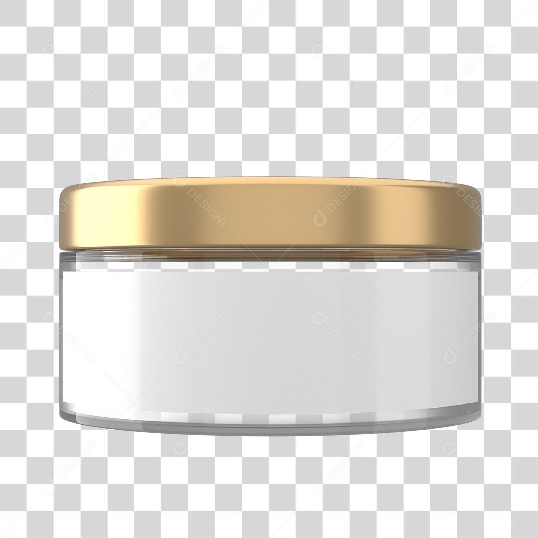 Objeto 3D Cosméticos Cuidado Beleza para Composição PNG Transparente