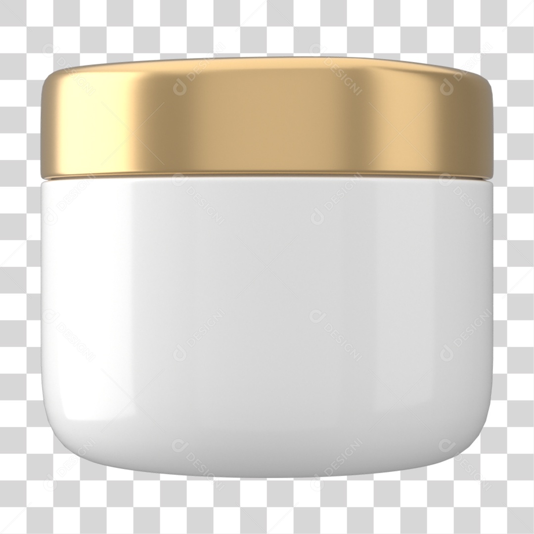 Objeto 3D Cosméticos Cuidado Beleza para Composição PNG Transparente