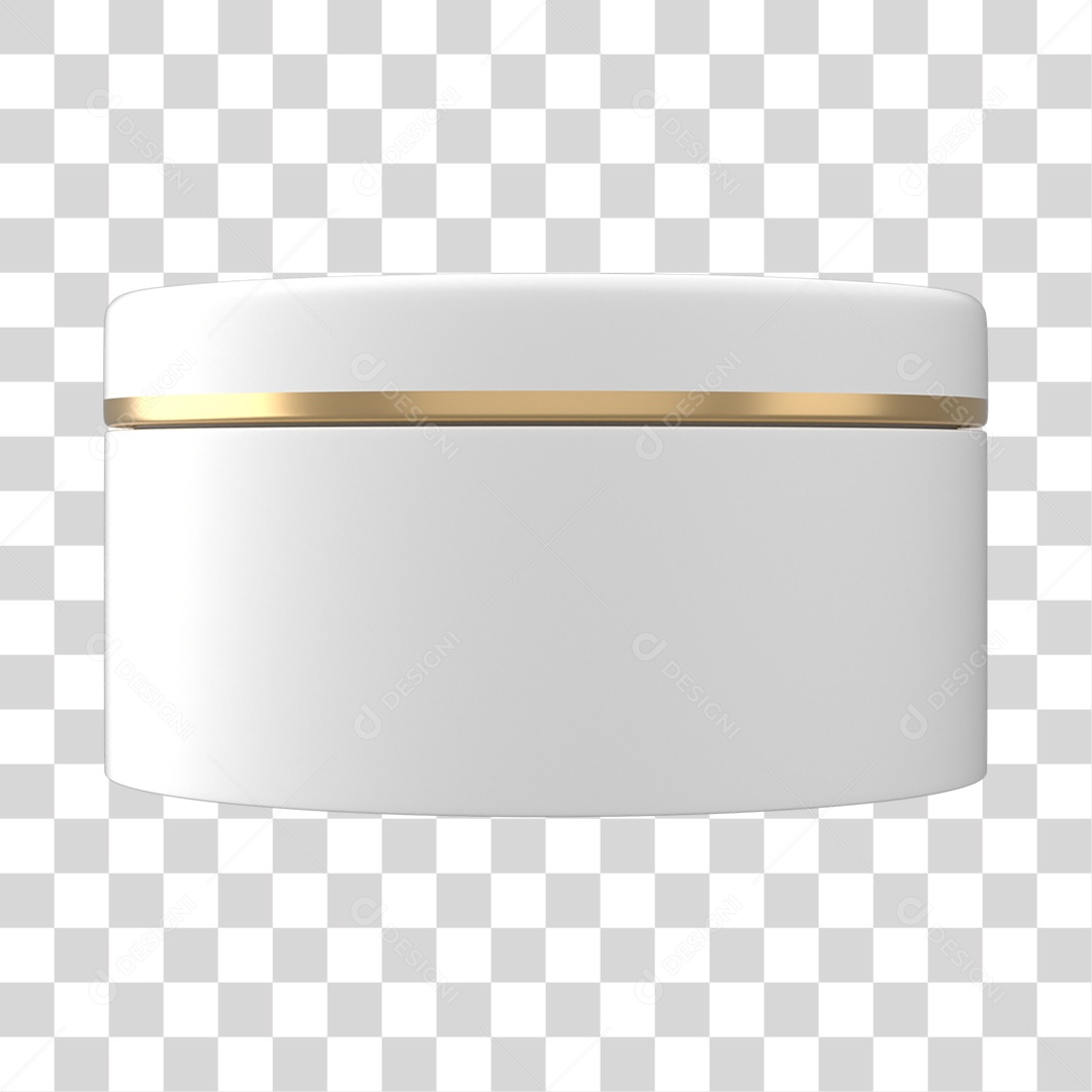 Objeto 3D Cosméticos Cuidado Beleza para Composição PNG Transparente