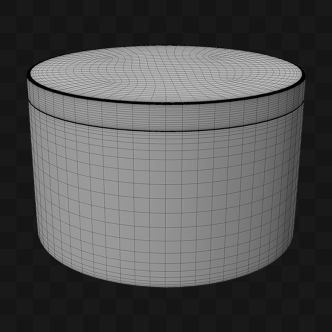 Caixa Redonda Para Presente - Modelo 3D