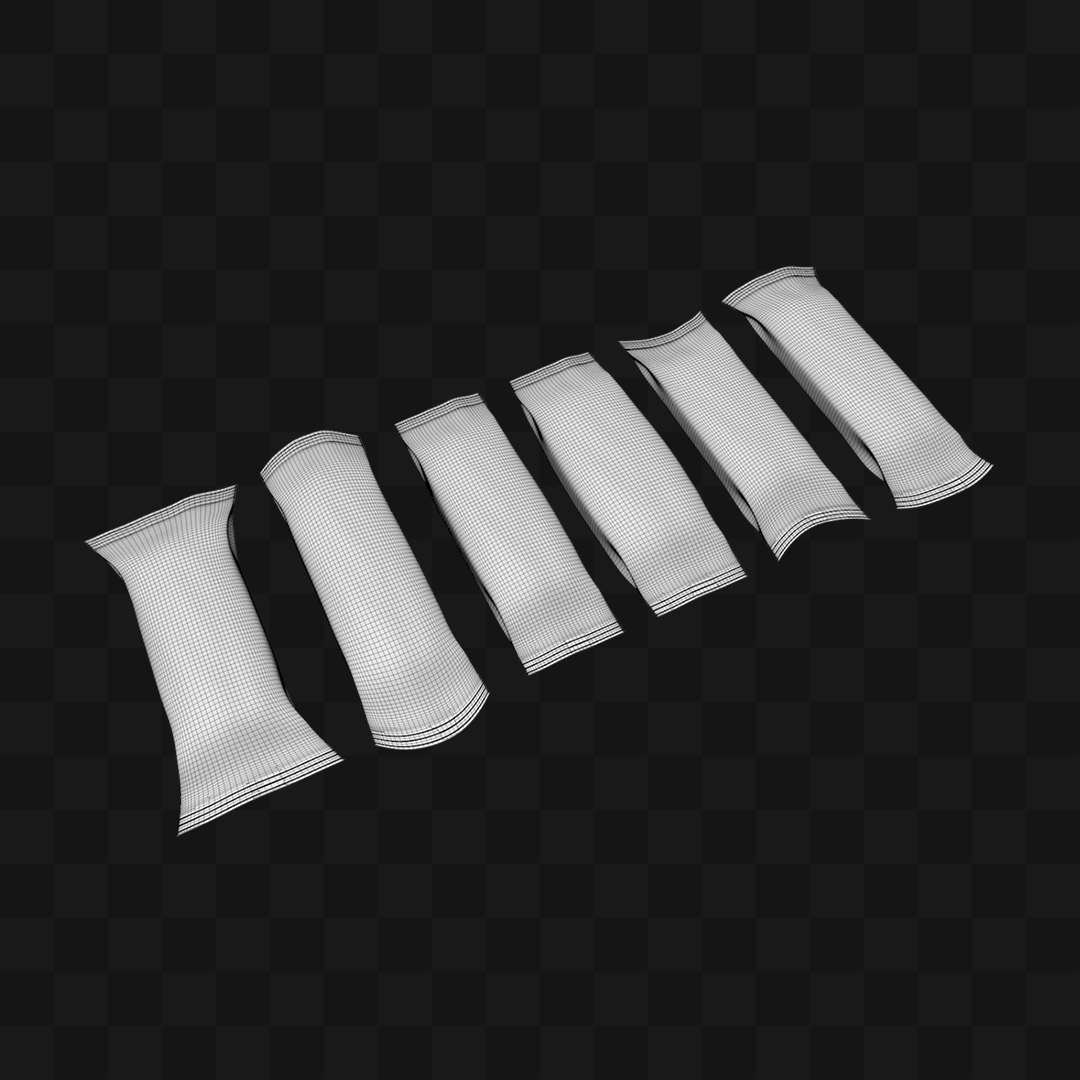 Pack Embalagens de Picolé - Modelo 3D