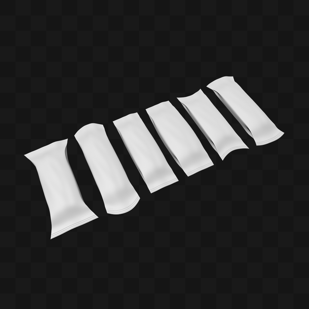 Pack Embalagens de Picolé - Modelo 3D