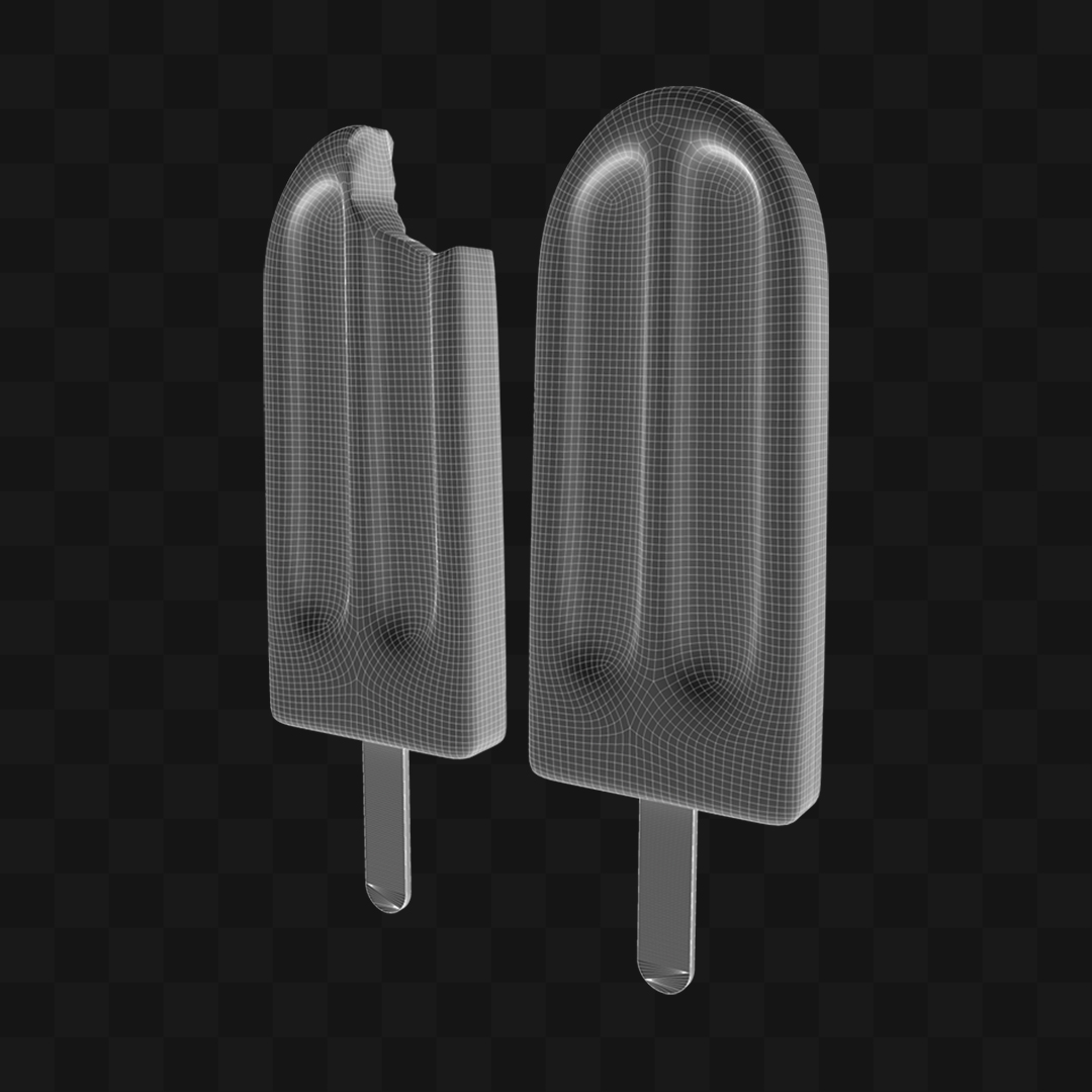 Picolé Palito - Modelo 3D