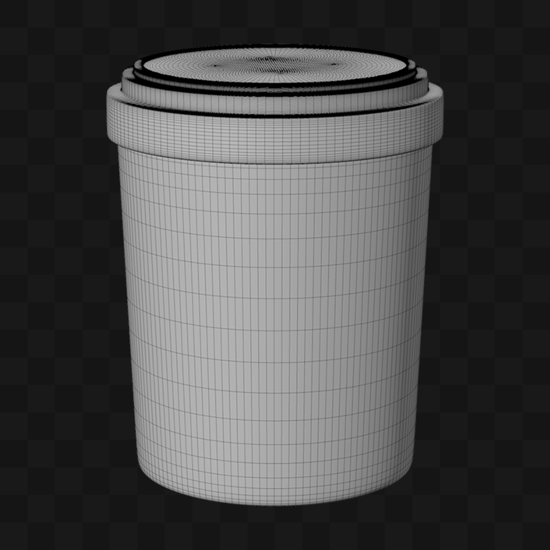 Pote de Sorvete - Modelo 3D