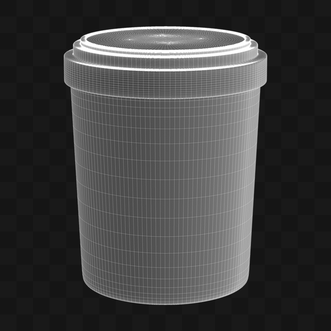 Pote de Sorvete - Modelo 3D