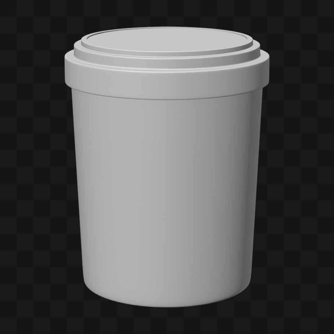 Pote de Sorvete - Modelo 3D