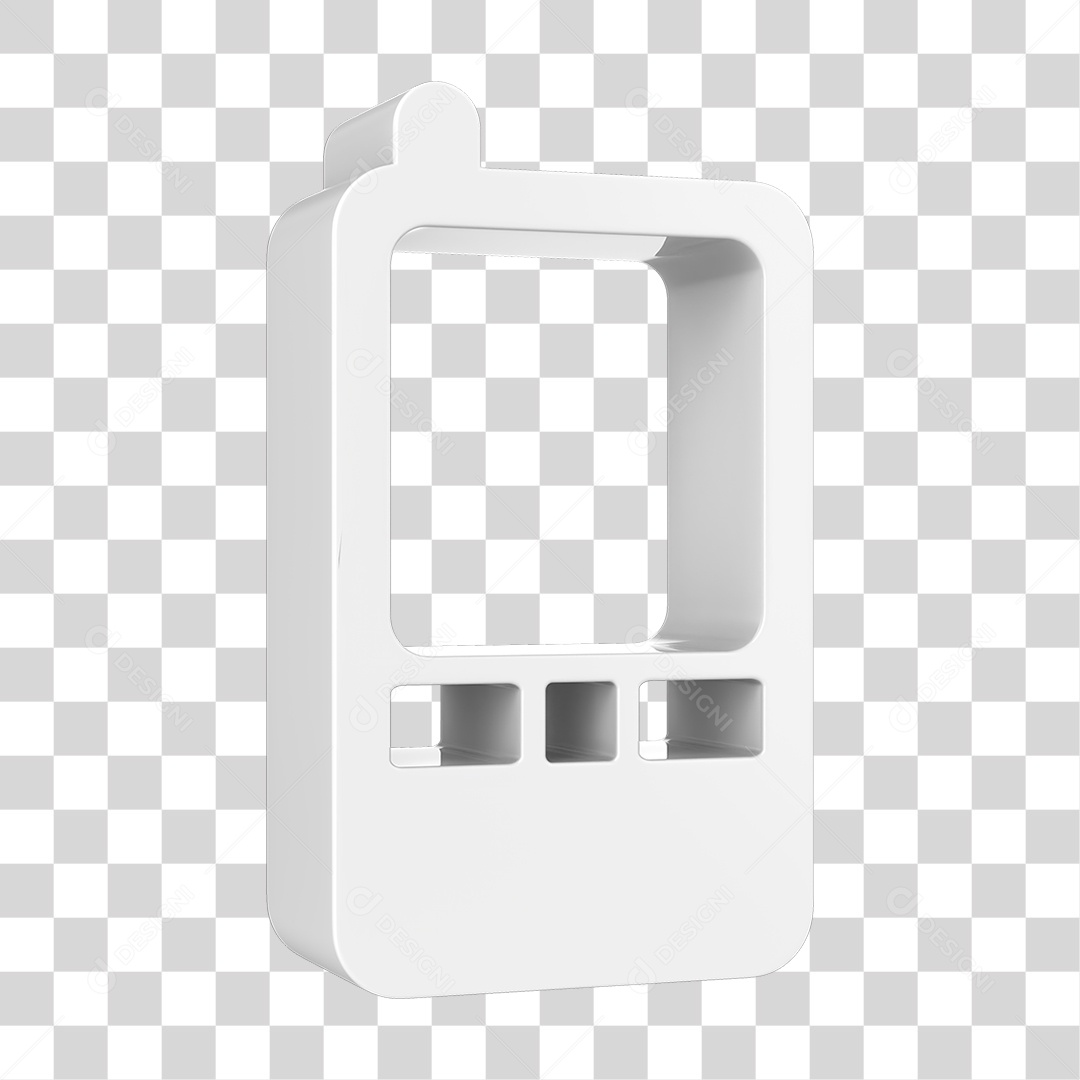 Elemento 3D Modelo de Aparelho celular PNG Transparente