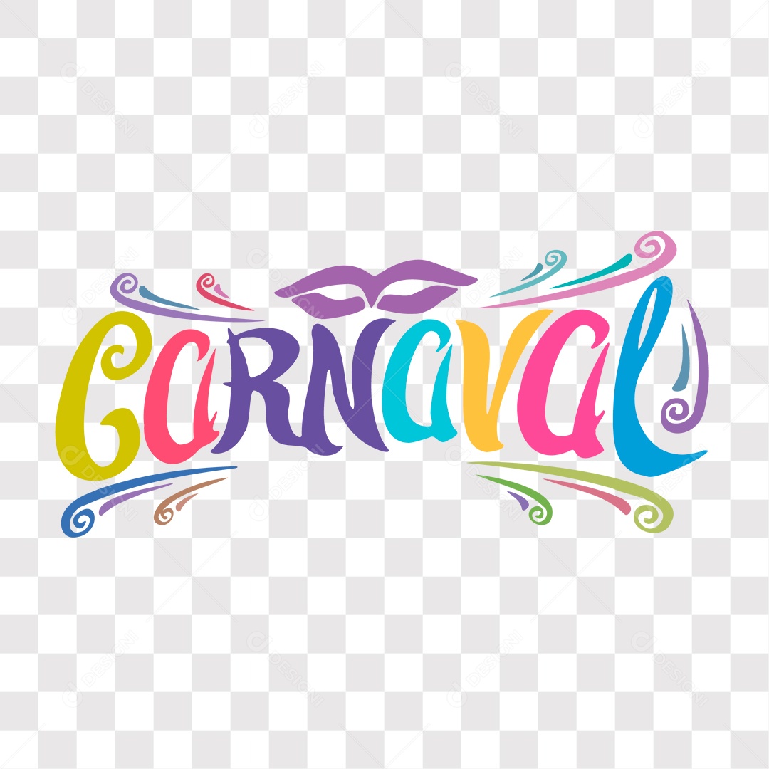 Lettering Finalmente Carnaval EPS + PNG