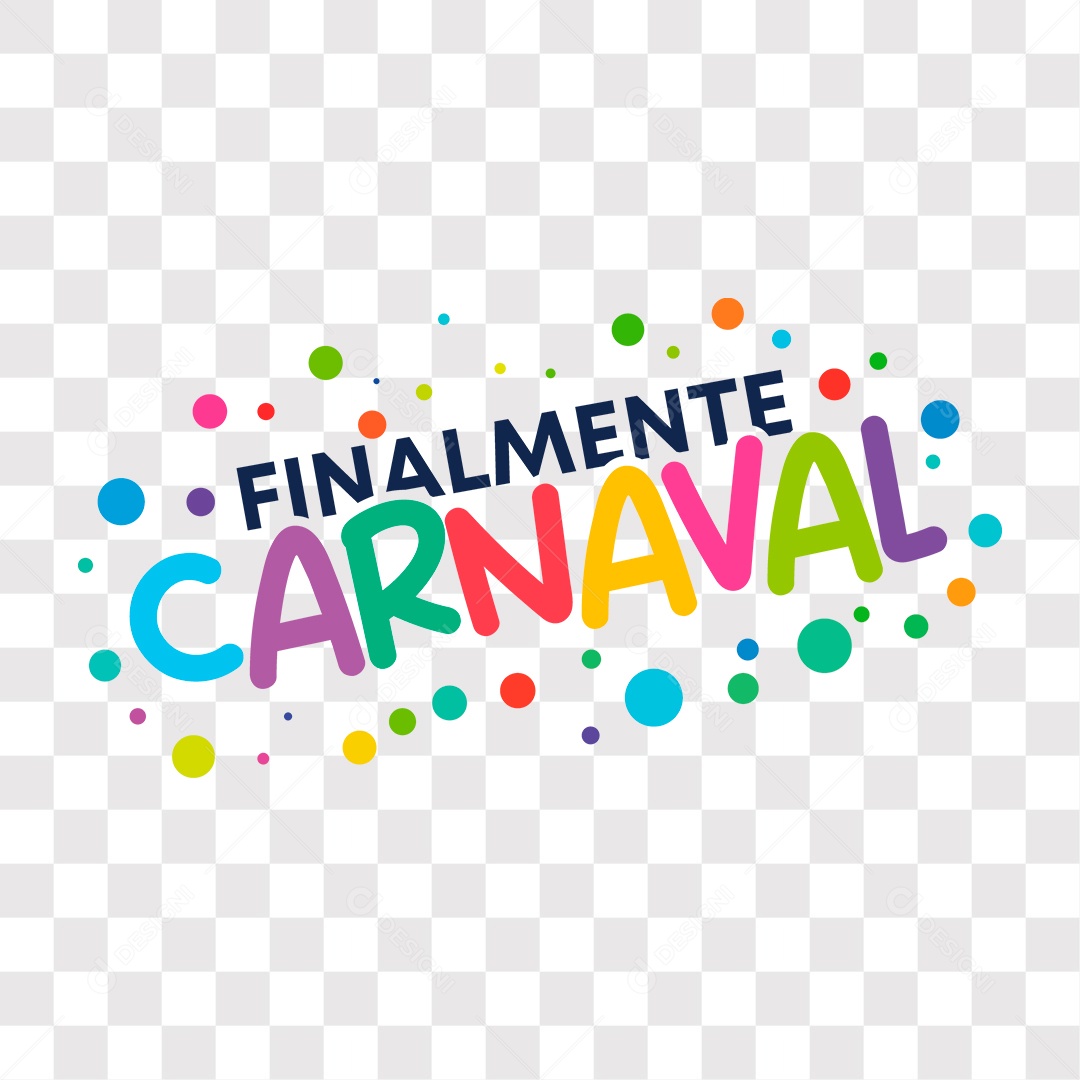 Lettering Finalmente Carnaval EPS + PNG