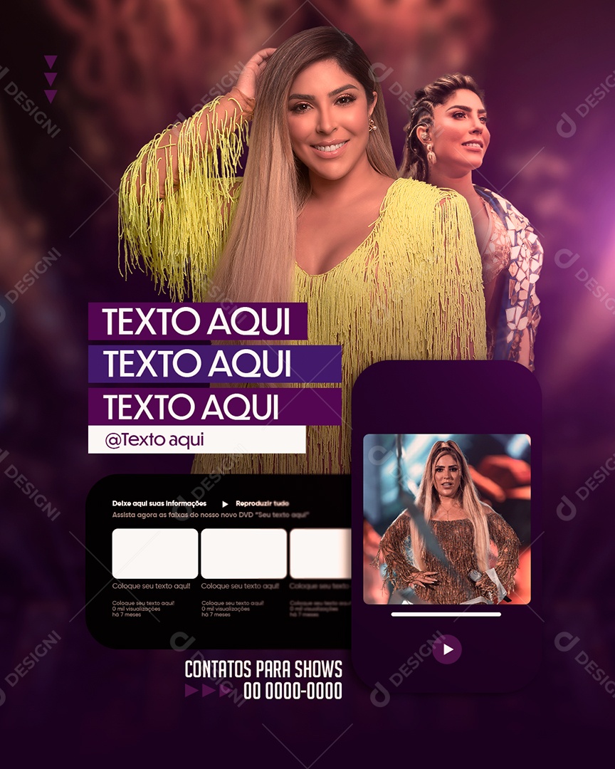 Post Flyer de Divulgação Social Media PSD Editável