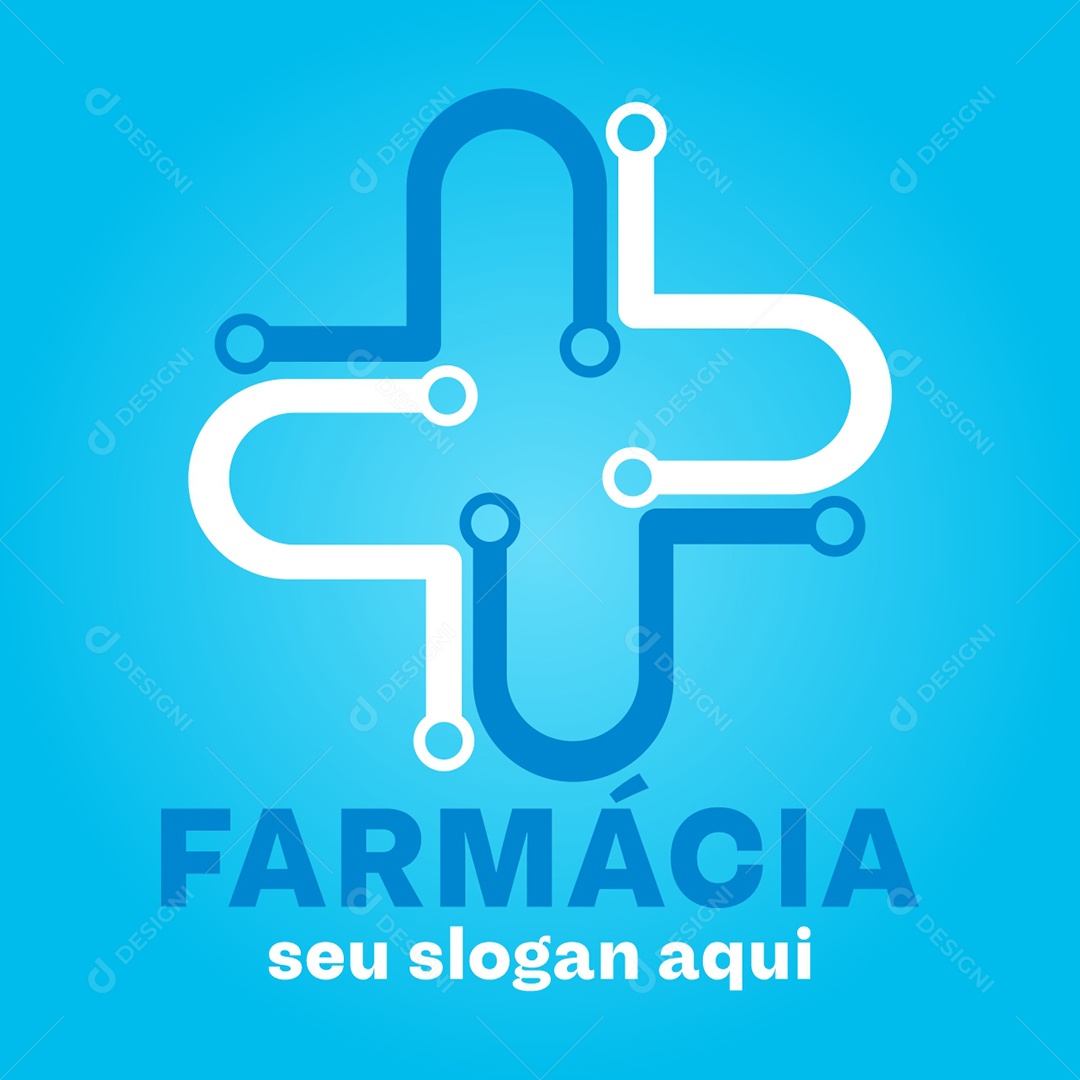 Logo Farmácia AI+ EPS Editável