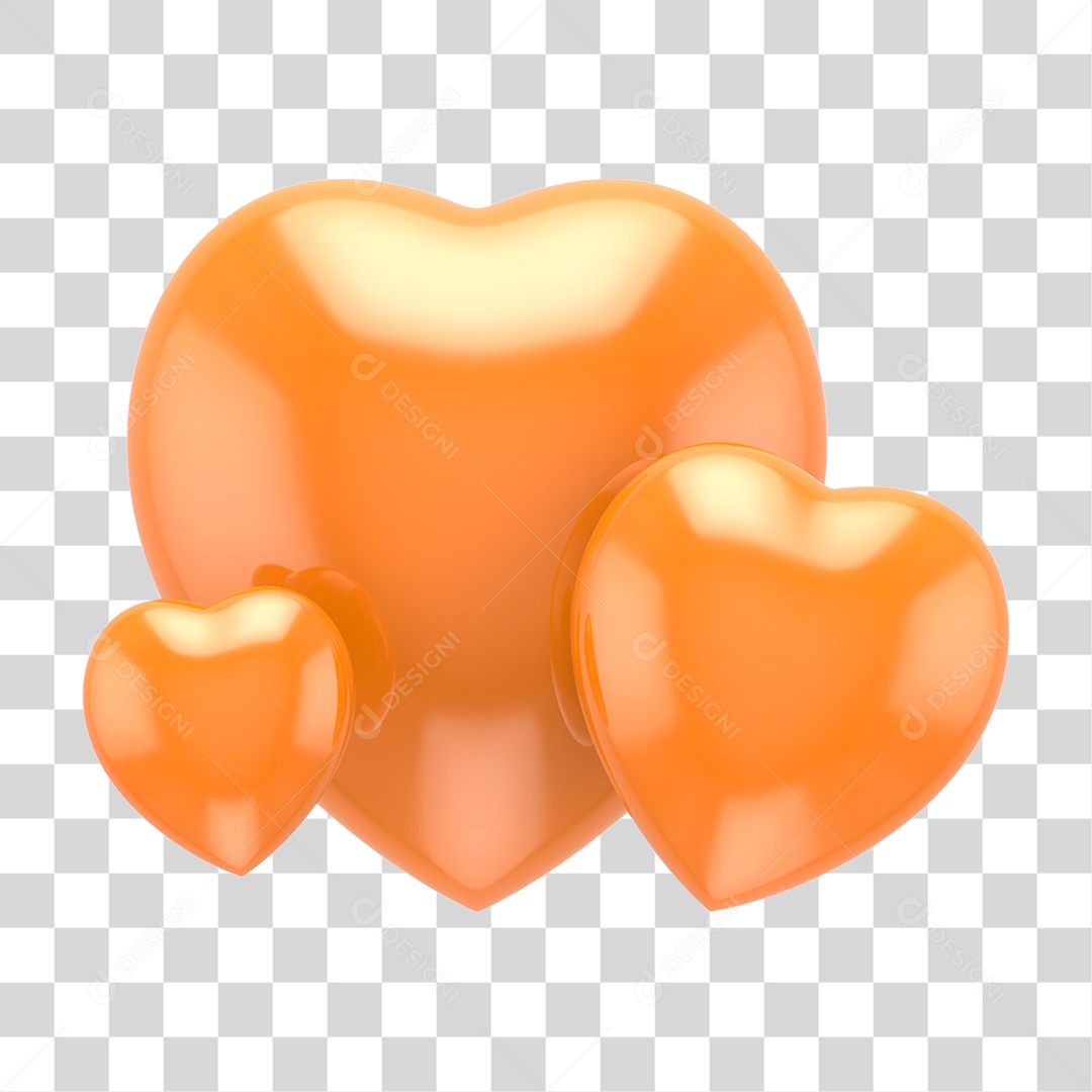 Corações Sinônimo de Amor PNG Transparente