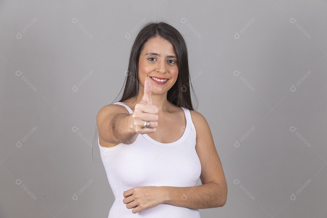 Beautiful young woman pretty girl over isolated background