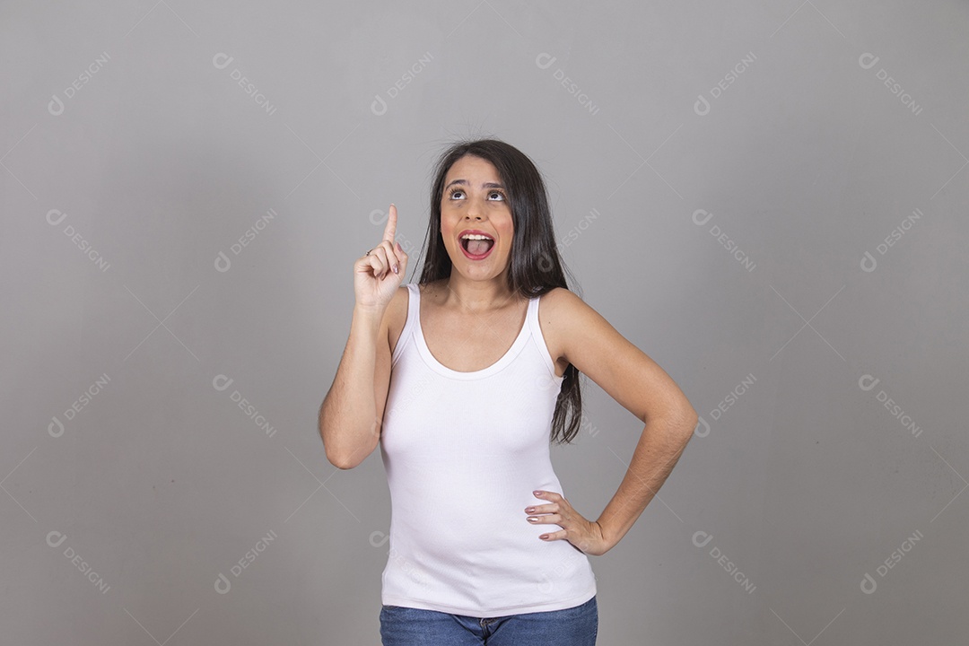 Beautiful young woman pretty girl over isolated background