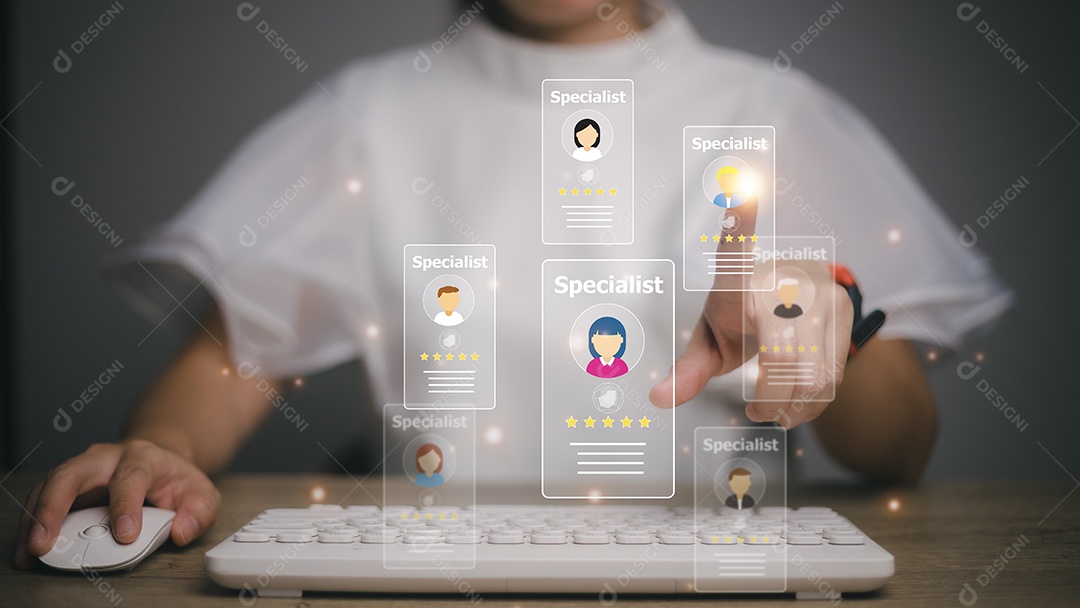 Aplicativo de recrutamento on-line e serviço de pesquisa especializado em um dia