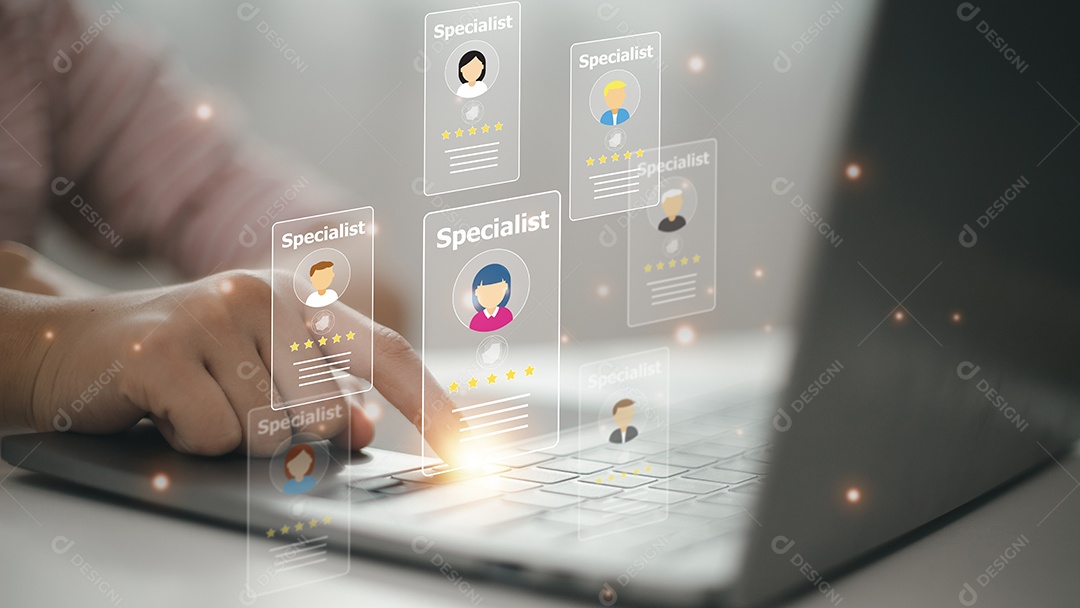 Aplicativo de recrutamento on-line e serviço de pesquisa especializado em um dia