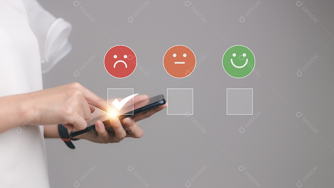 Conceito insatisfeito da experiência do cliente, empresário infeliz